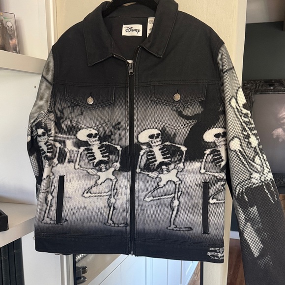Disney Jackets & Blazers - Disney Black and White Skeleton Dance Jacket